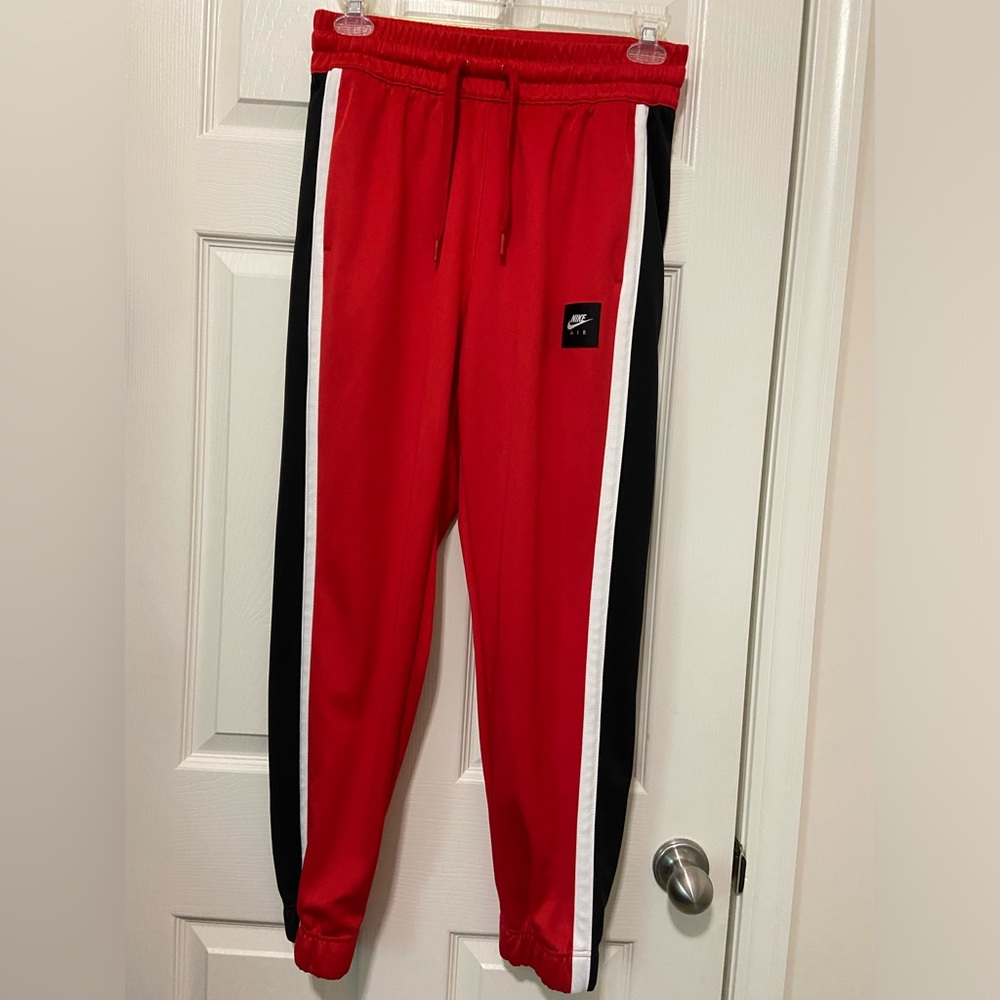 Nike Sportswear Track Pants BLk/Red/ White Size M Men’s Athletic BV5151-657